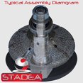 router bit granite profile wheel - full bullnose half round countertop