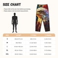 thumbnail image 4 of Lsque Geometric American Bald Eagle Print Women's Pajama Pants, Lounge Pant - Comfortable Home Wear,Elastic Waistband, Stylish Design-Large, 4 of 9