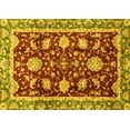 thumbnail image 1 of Ahgly Company Machine Washable Indoor Rectangle Abstract Yellow Modern Area Rugs, 7' x 9', 1 of 4