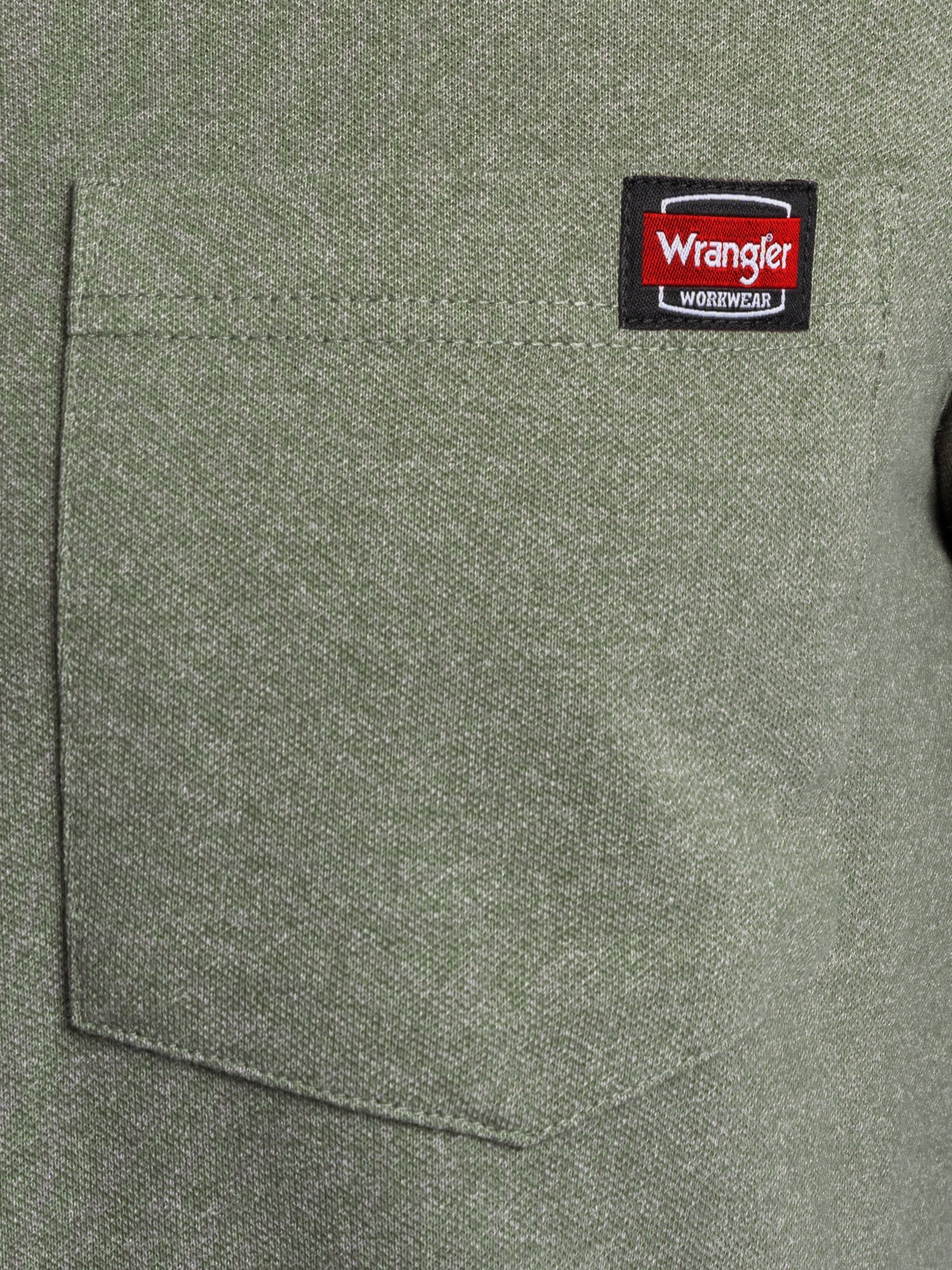 Wrangler Workwear Men's Performance Stretch Polo Short Sleeve Work Shirt, size S-3XL