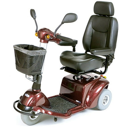 Drive Medical Burgundy Pilot 3-Wheel Power Scooter