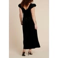 thumbnail image 2 of ELOQUII Women's Plus Size Velvet Short  Sleeve Maxi Dress, 2 of 2