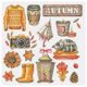 thumbnail image 1 of Cuadros Decorativos 11CT Impreso Punto de cruz completo Artesanía Escena de otoño Obra de arte Decoración de pared Sywqhk Nuevos Originales, 1 of 9