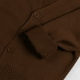 thumbnail image 6 of Coerni Girls V-Neck Cardigan Basic Slim Fit Crewneck Sweater Toddlers Uniform Casual Long Sleeve Button Front Coat Knit Outerwear, 6 of 9