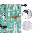 thumbnail image 4 of Blackout Kids Curtains,Husky and Coffee Childrens Insulated Curtains Set Of 2,Bedroom Essentials,Toddler Room Decor 52x63in(132x160cm), 4 of 4