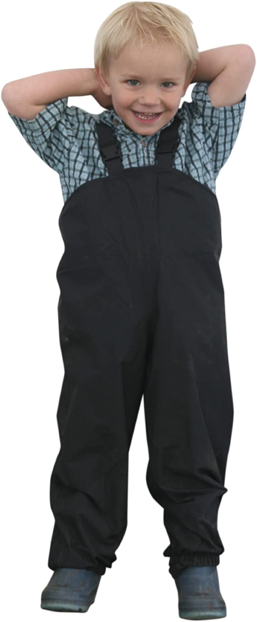 Suses Kinder Fleece Lined Rain Bib pants for boys and Girls Toddlers to