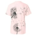 thumbnail image 2 of Aayomet Sparkly Tops For Women Women's Graphic Oversized Tees Letter Print Summer Tops Half Sleeve Loose Casual T Shirts,Pink M, 2 of 4