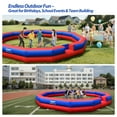 thumbnail image 6 of Wellcomer 22FT Inflatable Gaga Ball Pit Arena, Portable Court with Built-in Blower for team games and backyard activities - Red&Blue, 6 of 7