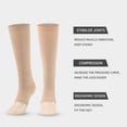 thumbnail image 5 of LYMAYTER S-2XL ‌Women Men Open Toe Compression Socks High Calf Support Sleep Night Travel Relief for Socks, 5 of 7