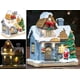 thumbnail image 3 of Adornos navideños, regalos navideños, casita navideña decorada con Papá Noel, iluminación LED, funciona con pilas Sailing Electrónica, 3 of 5