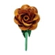 thumbnail image 3 of Ramo de rosas artificiales de metal que nunca se marchita, 23 cm, regalo de cumpleaños para hotel. Oro, 3 of 9