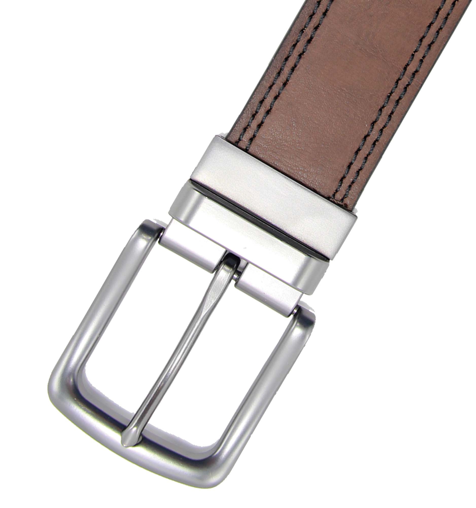 Wrangler Men's Burnished Leather Reversible Belt - Brown to Black