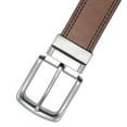 thumbnail image 4 of Wrangler Men's Burnished Leather Reversible Belt - Brown to Black, 4 of 6