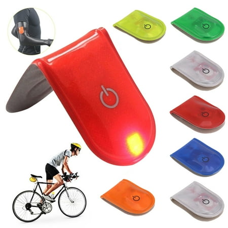 

Anvazise Outdoor Sports Night Running Jogging LED Alarm Warning Clip Magnet Light Lamp Blue