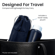 LUXE Bidet Portable Travel Bidet - 450-mL Capacity, Non-Slip, Ergonomic Bottle with Retractable Nozzle and High-Quality Storage Bag