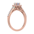 thumbnail image 2 of 0.46 Carat Prong Set Diamond Engagement Ring Band in 14K Rose Gold (Ring Size 4.25), 2 of 5