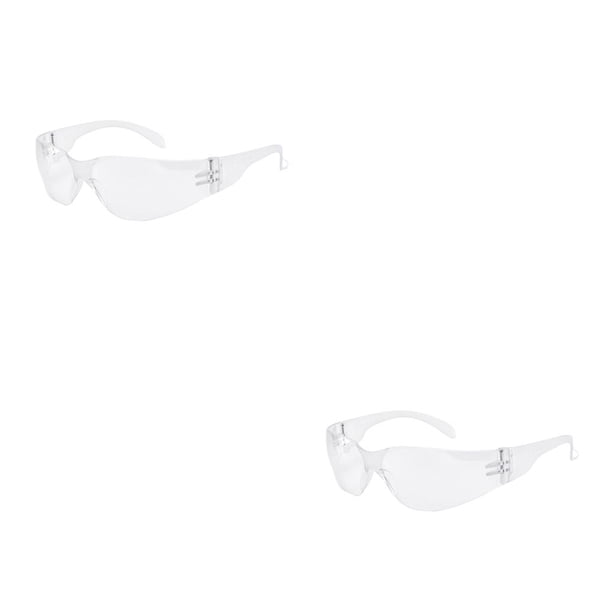 Jumpingount Gafas protectoras Policarbonato Estilo simple Crews Gafas de seguridad Protección ocular Accesorios de soldadura para soldador Transparente 2piezas Transparente Jumpingount CBP362099