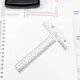 thumbnail image 3 of T Shape Ruler Transparent Sewing Ruler Plastic Measuring Ruler Measuring Tool, 3 of 4
