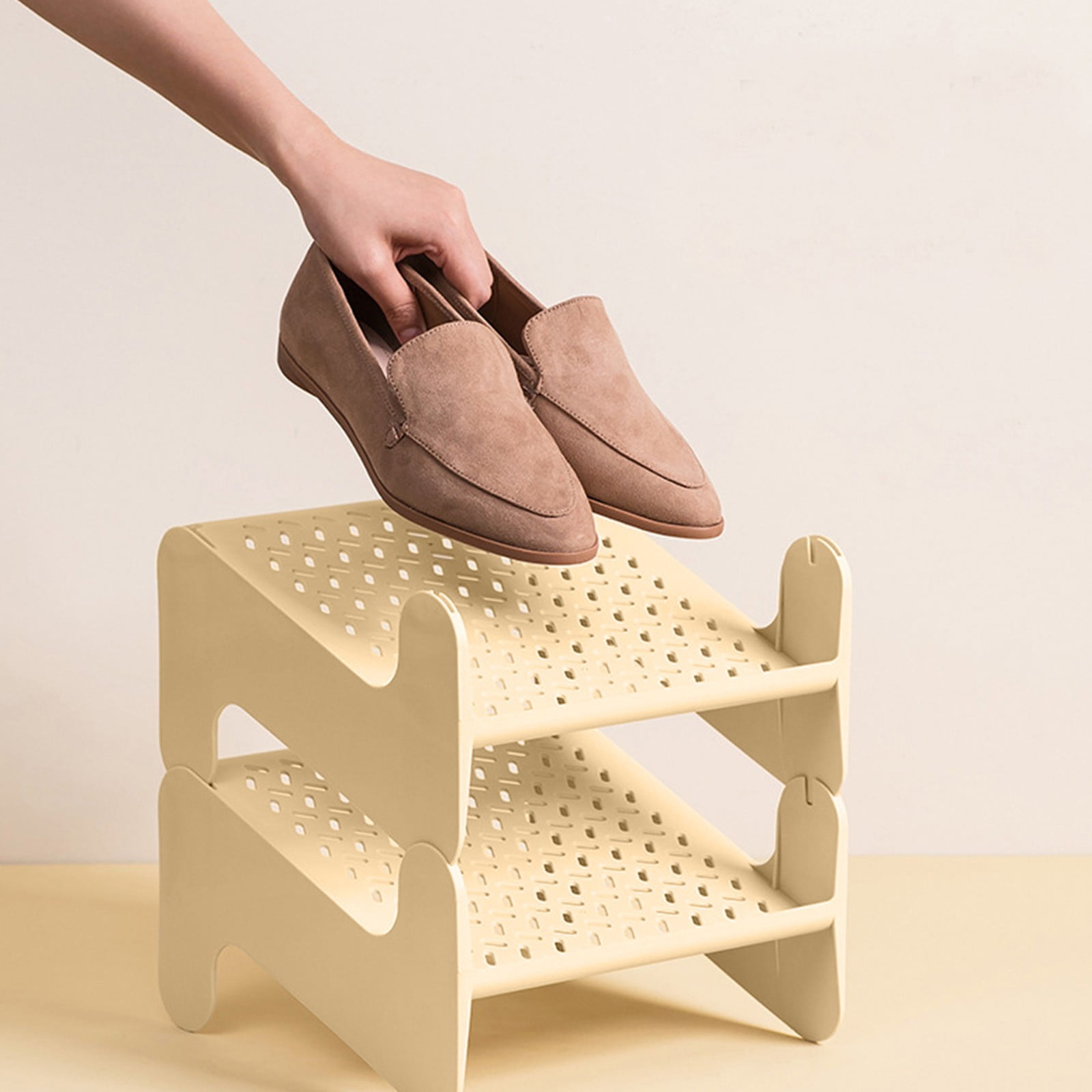 Tyidzon Shoe Organizer Shoes Rack for Closet Shoes Rack Organizer Entryway Shoe Holder Space Saving Shoes Rack for Closet, Entryway, Garage, Bedroom, Front Door