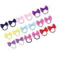thumbnail image 2 of 18pcs Boutique Hair Bows Elastic Tie Rubber Band Ribbon Hair Bands Pigtail Hair Bows Elastic Ponytail Holder for Babies Girls Toddlers Kids Children (, 2 of 2