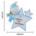 thumbnail image 4 of Maxora Personalized Ornaments Customized Christmas ornament Baby Boy Star Free Customize, 4 of 7