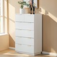 thumbnail image 3 of GZXS Dresser with 6 Drawers, Chest of Drawers, Storage Organizer for Living Room, Bedroom, Hallway, White, 3 of 11