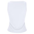 thumbnail image 6 of Lightweight Stretch Sleeveless Tank Camisoles for Women Adjustable Thin Straps Detachable Padding Soft Shirts for Gym Home Travel Outfits Running Walking Athletic Tanks (White,S), 6 of 9