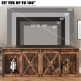 thumbnail image 6 of Nordee 94.5" XXXL Dog Crate Furniture for 2 Large Dogs, Heavy Duty Double Dog Cage Extra Large Breed, 35.4" Tall Thick Wooden Dog Kennel TV Stand with Divider, Rustic Brown, 6 of 6