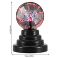 thumbnail image 6 of 3-Inch Plasma Lamp Touch Sensitive Globe Toy USB Powered and Battery Operated Static Ball Lamp Voice Control Magic Ball Lamp for Bedroom Living Room Party Decoration, 6 of 8