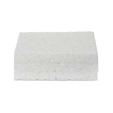 Full Circle Plain Jane Natural Cellulose Kitchen Sponges - Compostable & Plastic Free - Set of 3