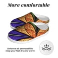 thumbnail image 6 of KLL Multicolored Beautiful Flower1 Pattern Adult Unisex Cozy Slippers,Fuzzy Slip-on Slippers TPR Sole Slippers Comfort Plush Home Footwear for Indoor & Outdoor-11, 6 of 7