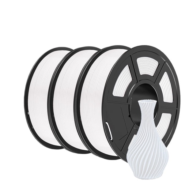 PETG 3D Printer Filament, 3KG Non-Toxic Dimensional Accuracy +/-0.02mm 3 Rolls FDM Printing Material Consumable ,Easy to Use
