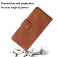 thumbnail image 7 of SaniMore Wallet Case for Samsung Galaxy A34 5G 6.5 inch, Magnetic Clasp Flip Kickstand Luxury PU Leather Cover Built-in Cash & Card Slots RFID Blocking for Samsung A34 5G, Brown, 7 of 7