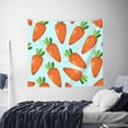 thumbnail image 6 of Balery Cartoon Carrot Pattern Tapestry 60x51 Inches - Large Wall Hanging Tapestry for Bedroom, Living Room, Dorm Decor - Artistic and Aesthetic Room Decor, 6 of 9