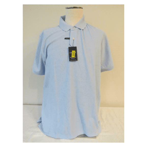 Cremieux Soho Fit Pique Cotton Polo Golf Shirt Blue, M