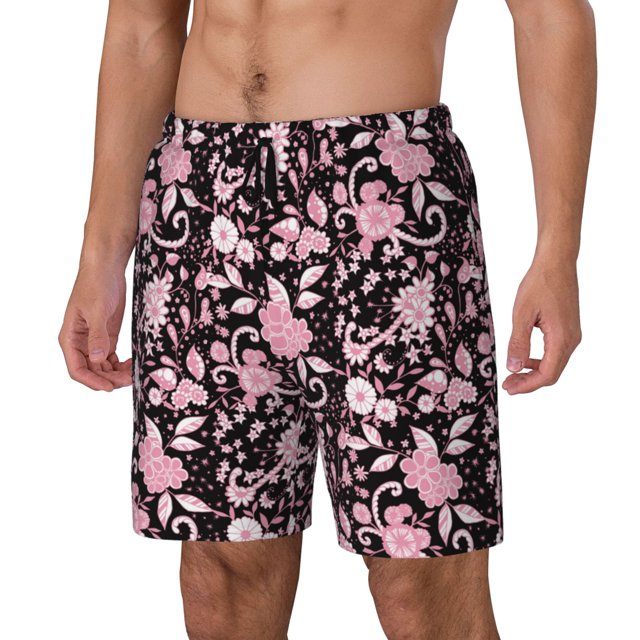 Fotbe Daisies Flowers Traje de Baño para Hombre – Shorts de Natación de Secado Rápido con Forro y Bolsillos-Large