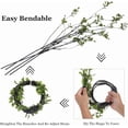 thumbnail image 6 of Duslogis 35.4'' 4Pcs Artificial Ficus Branches Fake Greenery Stems Faux Ficus Twig Plants Green Fake Leaf Spray Green for Home Office Wedding Vase Filler Banquet Home Decoration (Green), 6 of 7