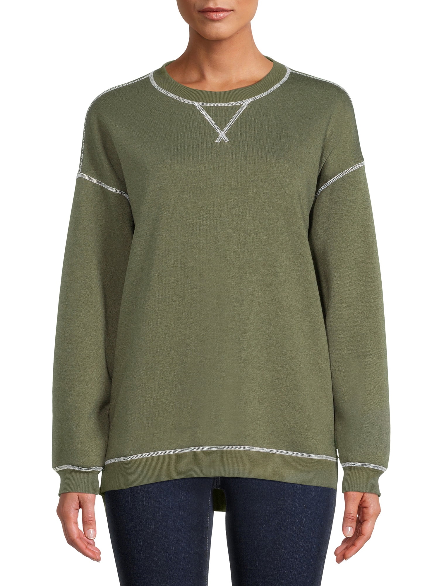 Time and Tru Women's Tunic Sweatshirt