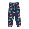 thumbnail image 4 of Xecao Cartoon Dinosaur Women's Straight Lounge Pajama Pants: The Epitome of Relaxed Sleepwear, 4 of 9
