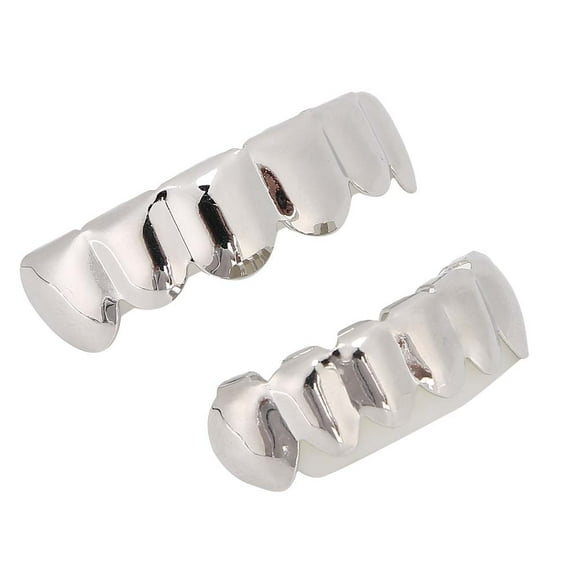 Dientes de latón, dientes brillantes, decoración de dientes de hip hop, juego de dientes de hip hop, instalación sin esfuerzo