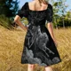 thumbnail image 5 of Vestido elegante de manga corta estilo Gatsby para mujer, vestidos de noche, vestidos de mujer, conjuntos de playa para mujer, 5 of 7