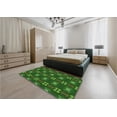 thumbnail image 5 of Ahgly Company Machine Washable Indoor Rectangle Transitional Deep Emerald Green Area Rugs, 8' x 12', 5 of 7