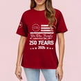 thumbnail image 3 of Women's America 250 Usa Shirt 250th Anniversary Shirt Short Sleeve Patriotic Tees for Celebrate 250th Anniversary Of America, 3 of 3