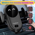 thumbnail image 4 of Wireless Induction Car Charger With Auto Clamping 360 Swivel Clip For Iphone Samsung Huawei Lg All Devices (black), 4 of 5