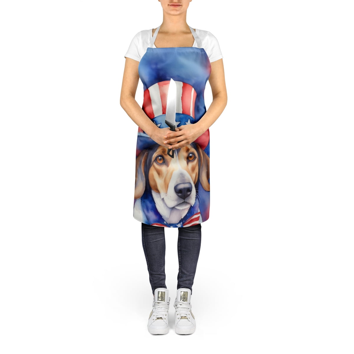 American Foxhound Patriotic American Apron 27 in x 30 in