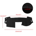 thumbnail image 4 of Black Dash Cover Dashboard Mat Pad for Mazda 6 2009-2012 Dashboard Mat Sun Shade Carpet, 4 of 10