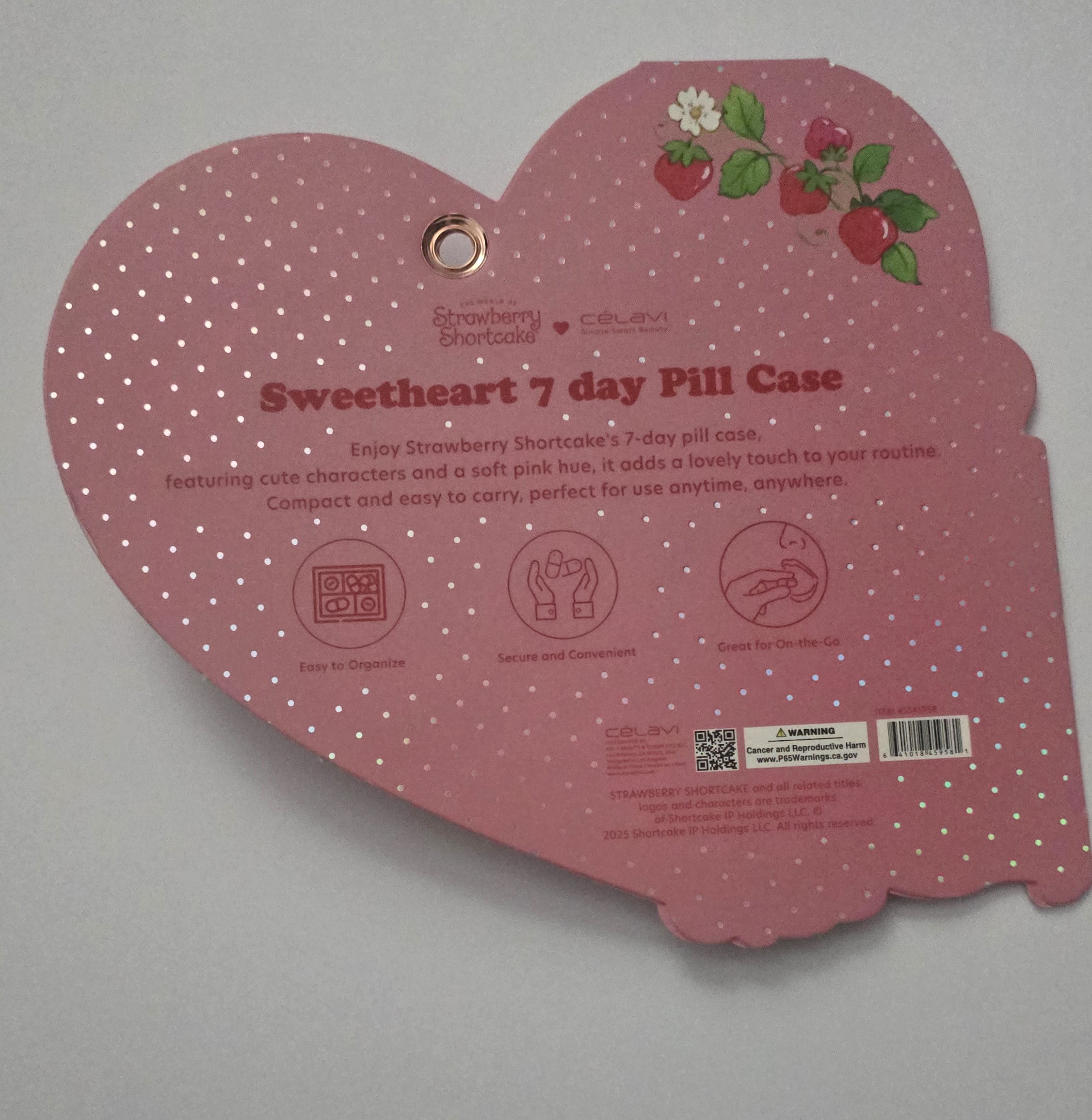 CELAVI STRAWBERRY SHORTCAKE SWEETHEART 7 DAY PILL CASE - Walmart