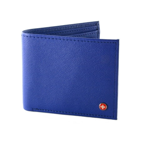 - Mens Leather Bifold Wallet Coin Pocket Purse Pouch Alpine Swiss 2 Bill Sections