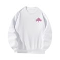 thumbnail image 3 of Sudadera con cuello redondo para mujer, Tops, disfraces de regalo estampados, jersey informal de moda, ropa de otoño para la oficina, compras de otoño , l Blanco Yinane Sudadera Mujer, 3 of 8