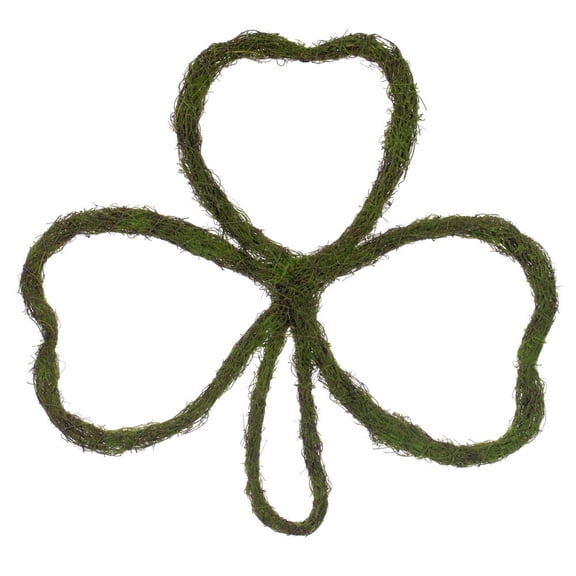 24"Hx24"W Shamrock Otl Mossy Twig Wreath